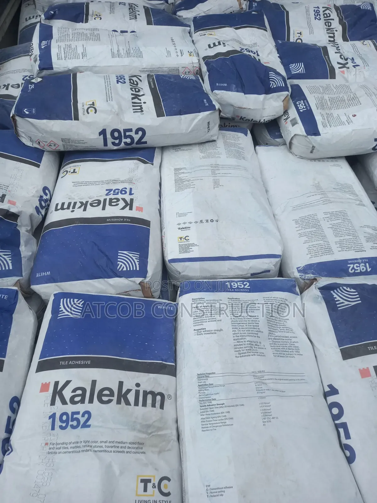 Kalekim 1952 Tile Adhesive – 25kg (White)
