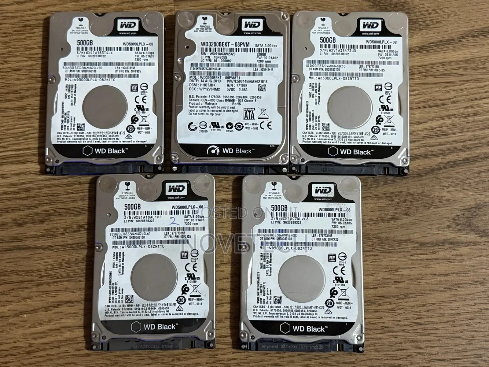 Western Digital WD 500 GB 2.5 in SATA III Hard Drive.