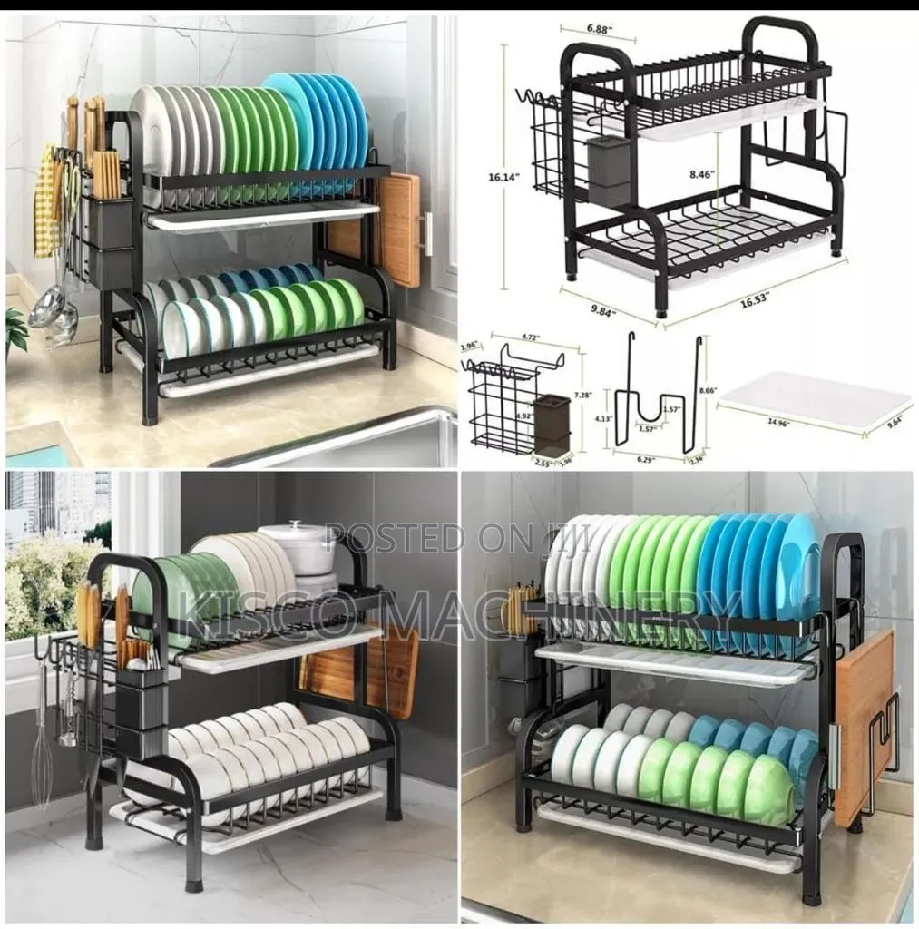 2 Layer Black Advanced Dishrack