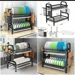 2 Layer Black Advanced Dishrack