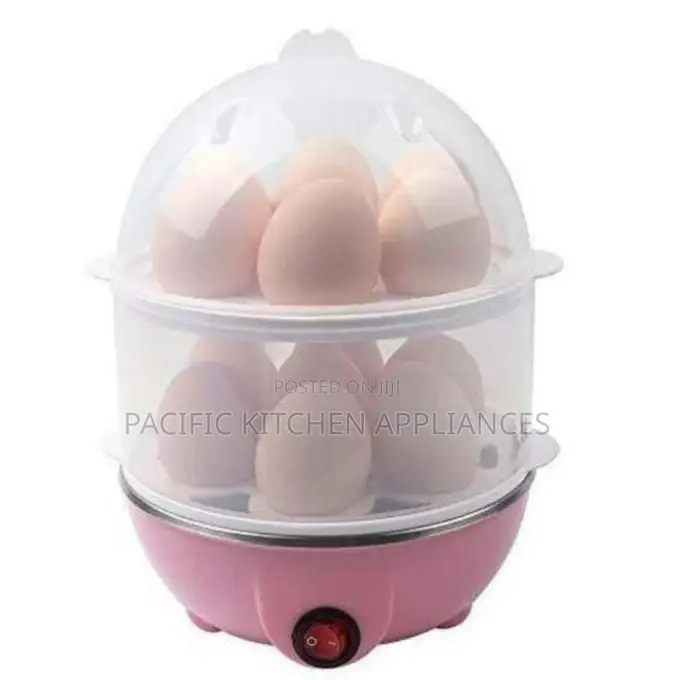 Double Layer Electric Egg Boiler Automatic Off 14 Egg Poacher