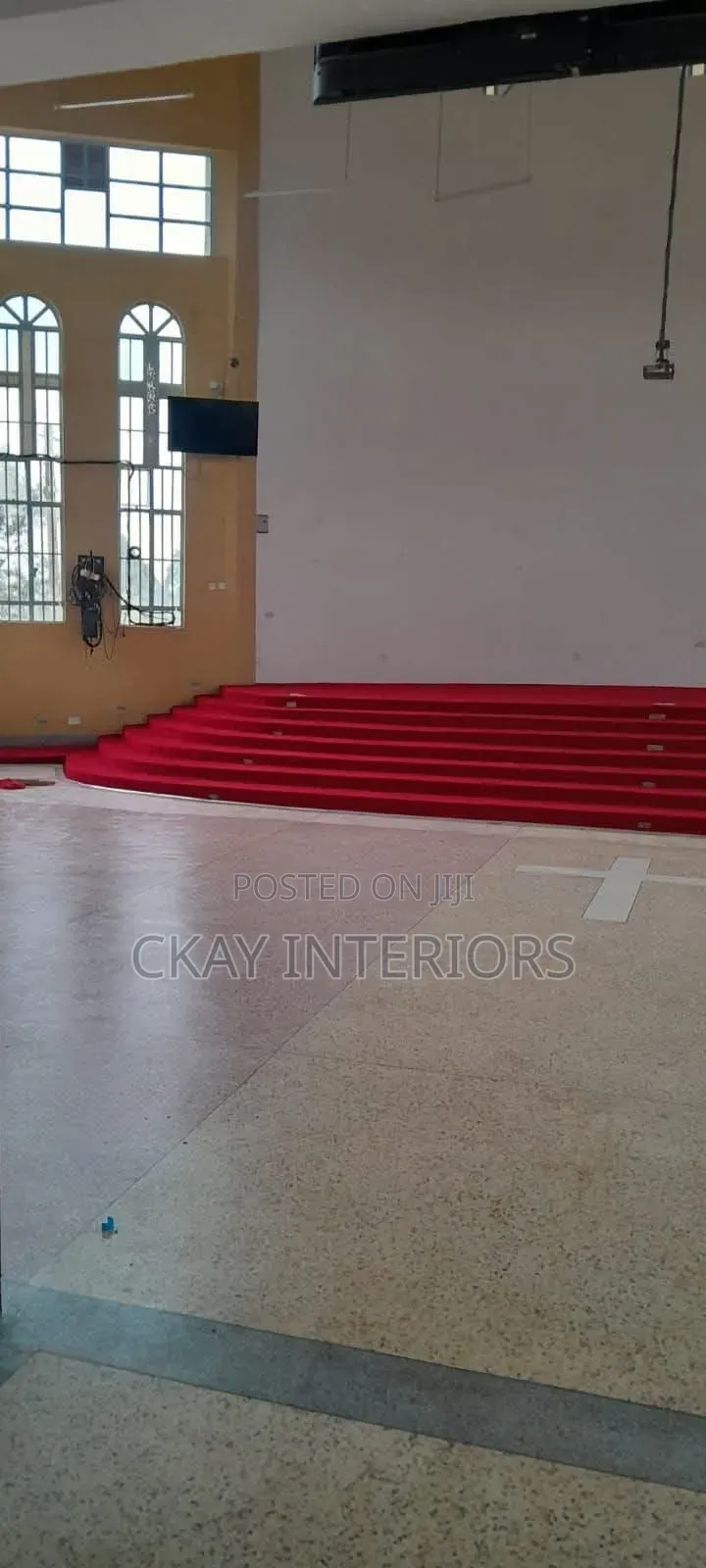 Plain Red, Church Altar Vip 10mm Wall to Wall Carpet