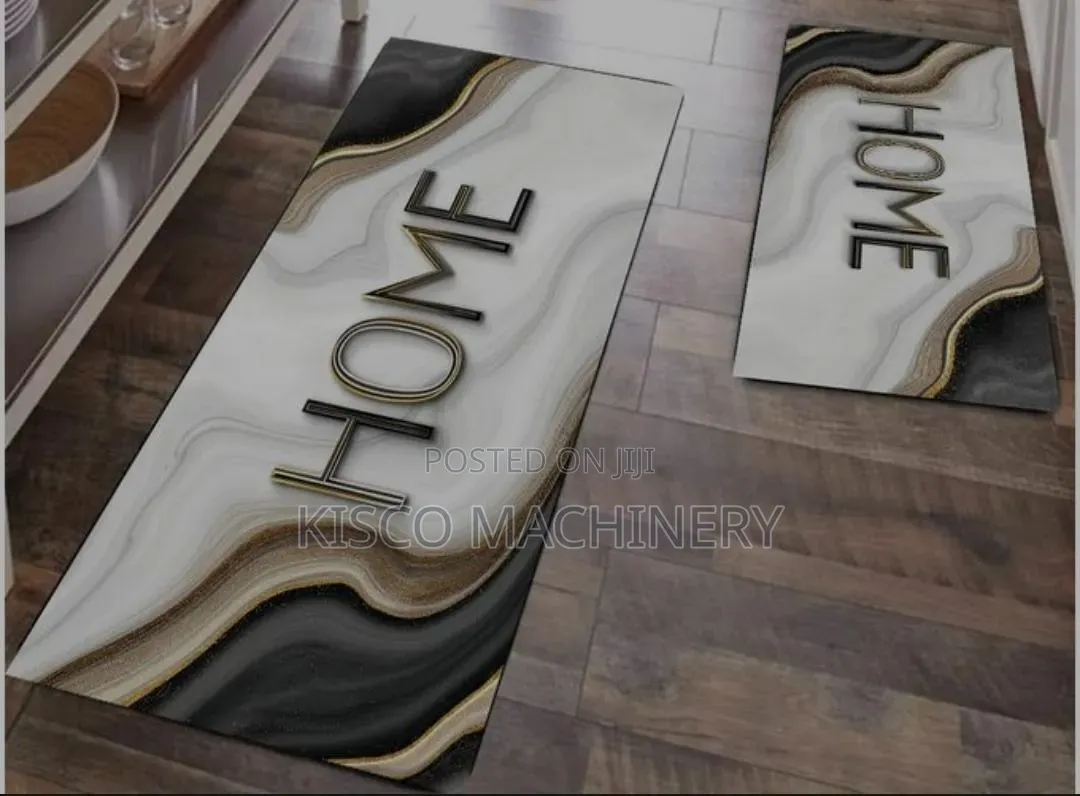 2Pcs Non Slip Modern Kitchen Mats