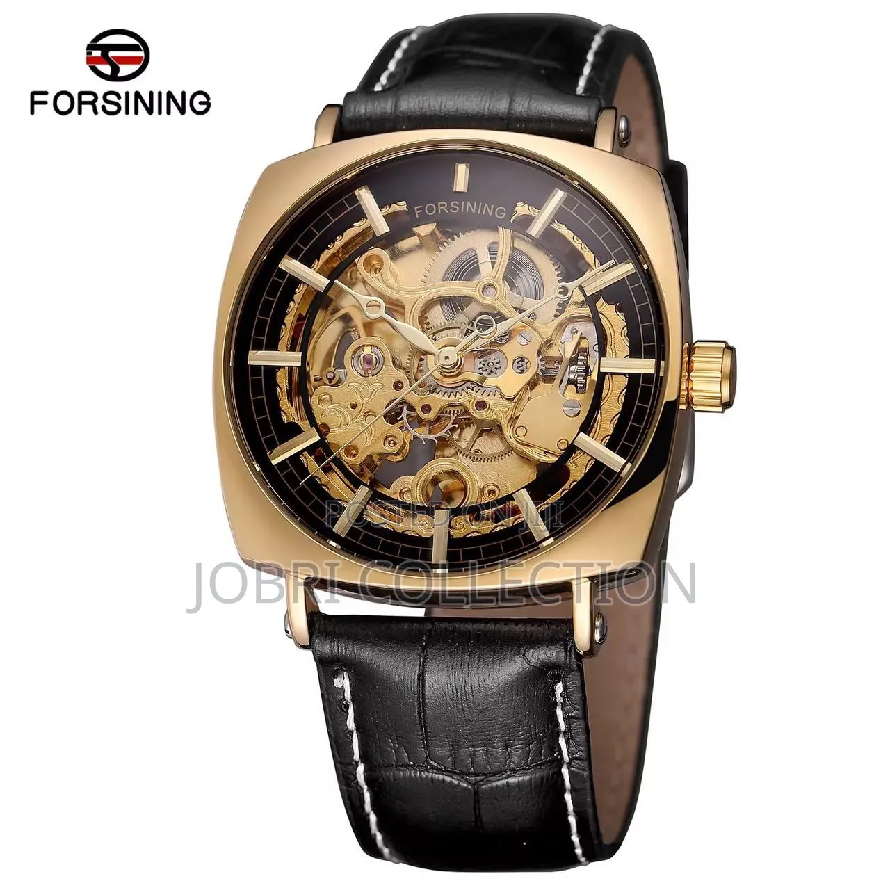 Forsining Gents Automatic Leather Strap Wrist Watch