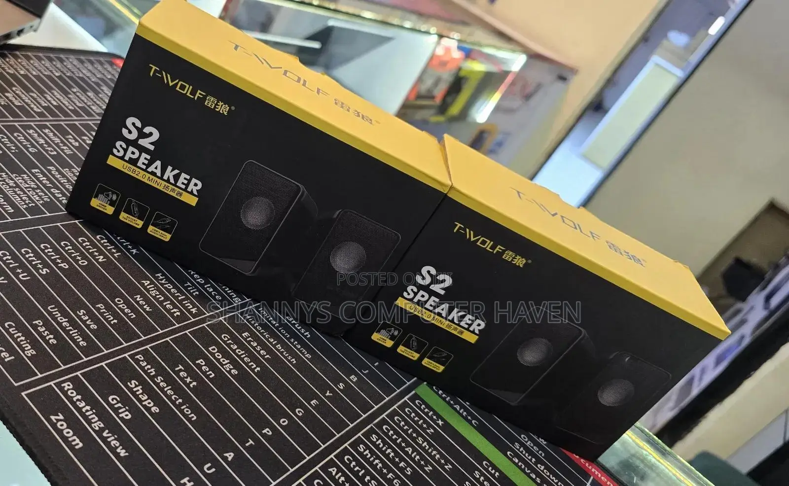 Twolf S2 USB 2.0 Desktop LaptopSpeakers–Compact Multimedia SoundSystem