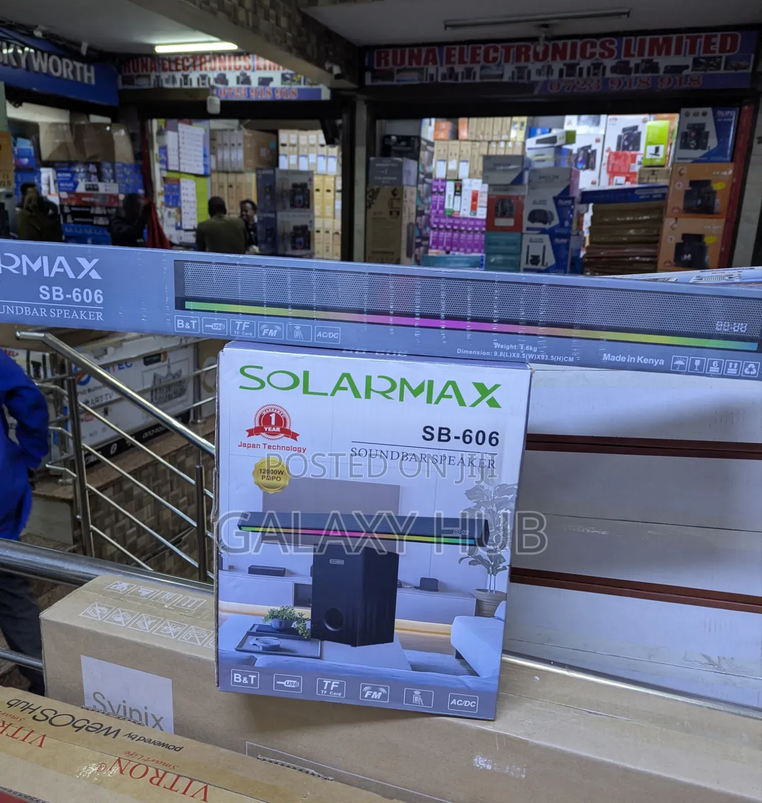 Solamax SB-606 2.1CH Sound Bar – Powerful Home Entertainment System
