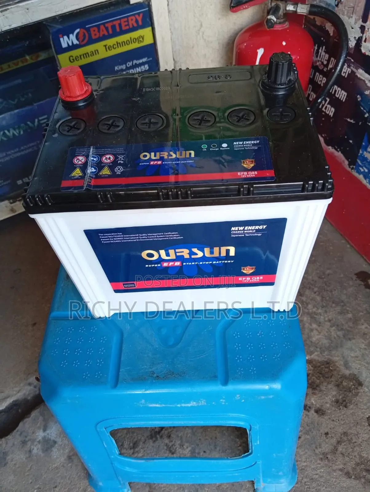 Oursun Efb Q85MF 65Ah.12v I-Stop (Start Stop) Car Battery