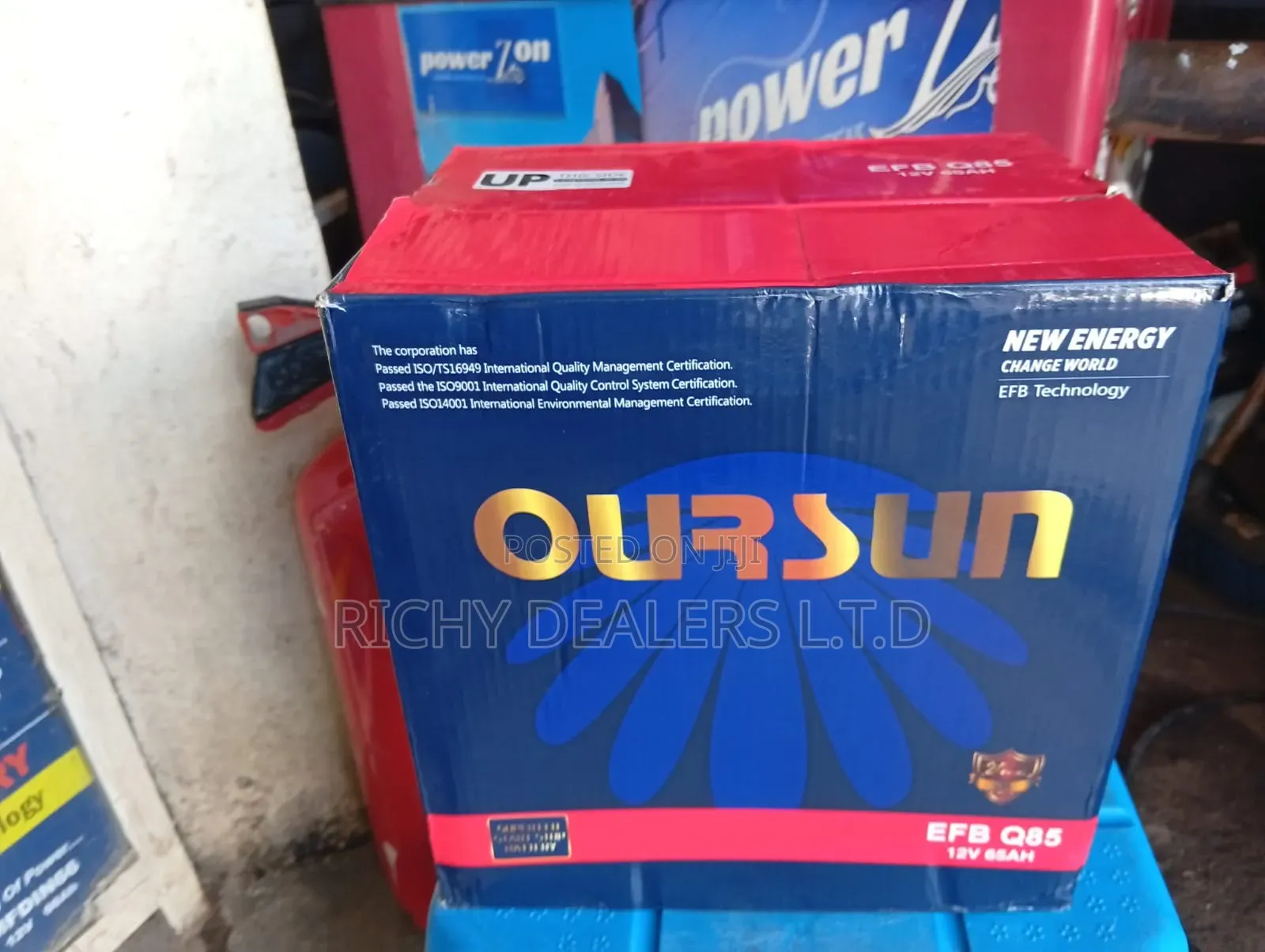 Oursun Efb Q85MF 65Ah.12v I-Stop (Start Stop) Car Battery