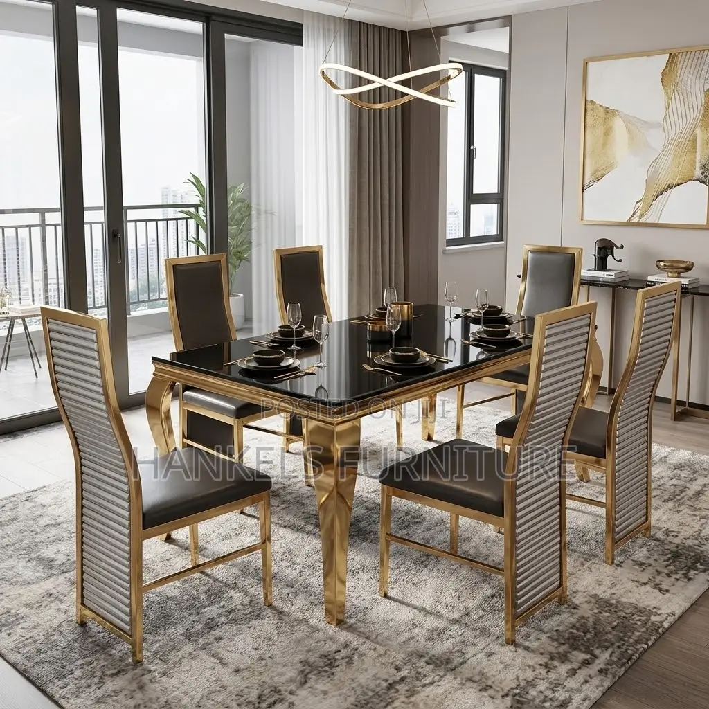 6 Seater Marble Dining Set – Premium Dining Furniture Nairobi