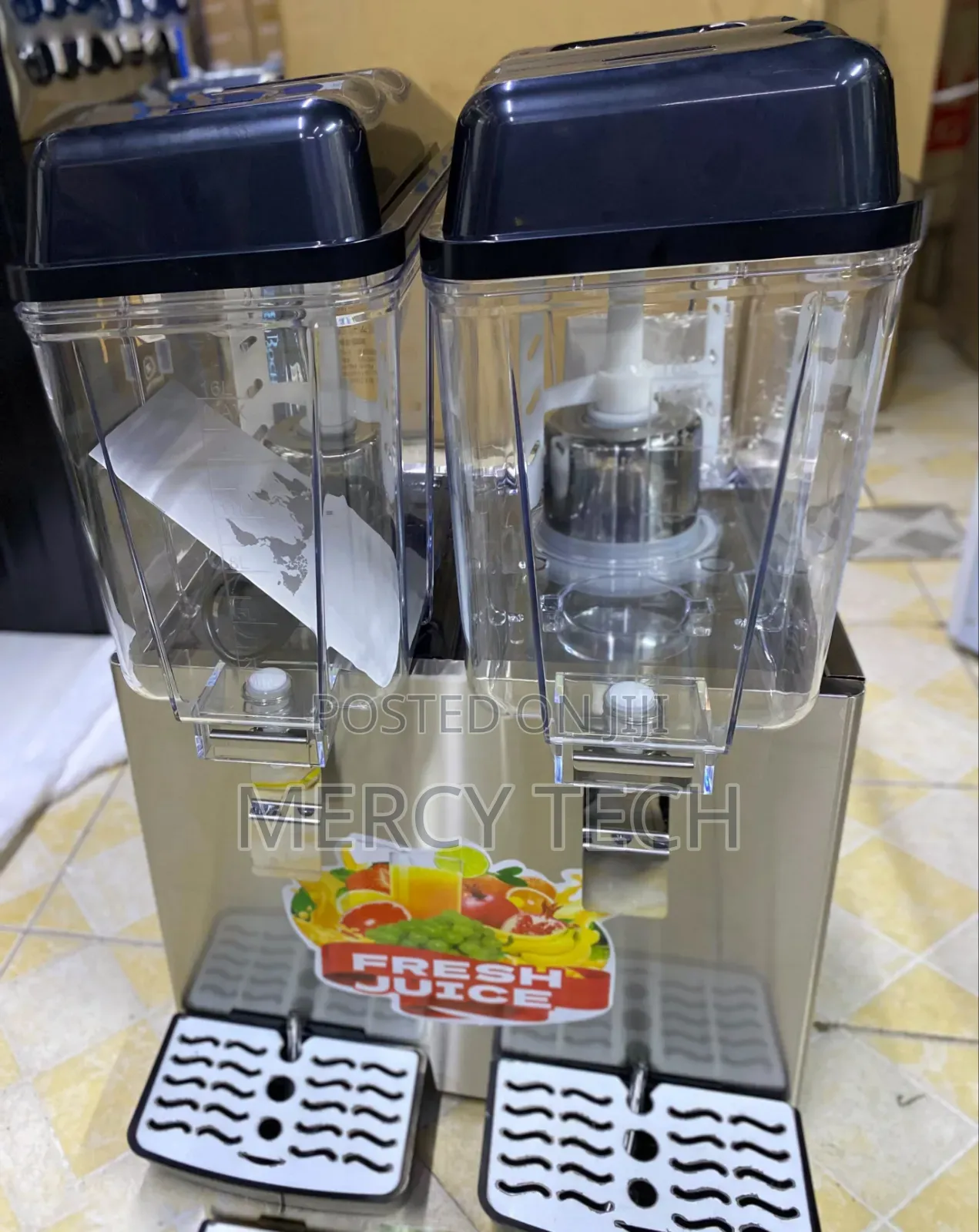Euromax Commercial Juice Dispenser, 2 Taps (JD-162)