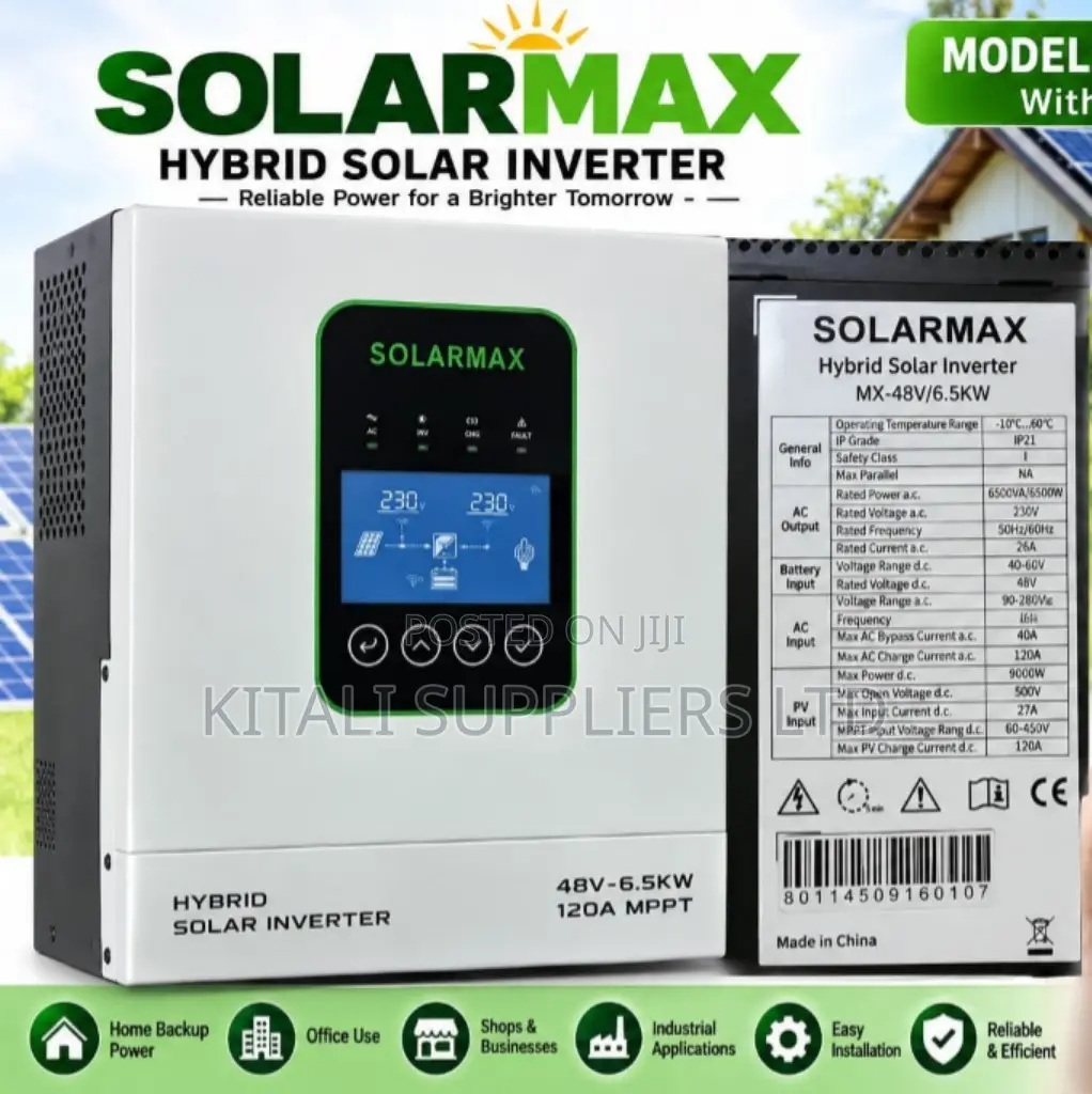 Solarmax 6.5kW Hybrid Solar Inverter With WiFi Monitoring