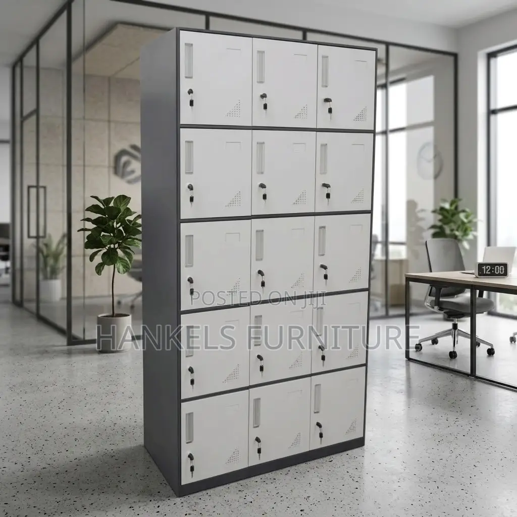 15 Locker Cabinet – Metal Office Storage Cabinet