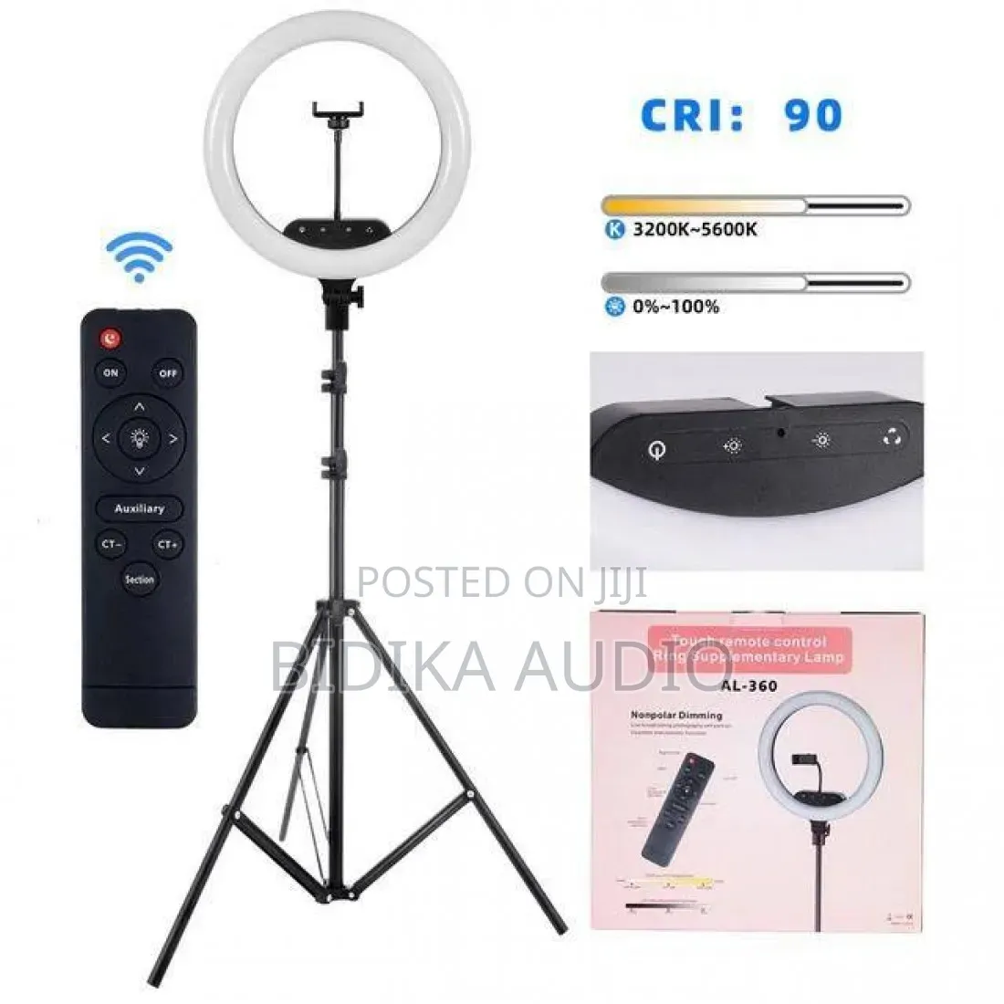 14 Inch Studio Selfie Ring Light Dimmable LED With Remote Control
