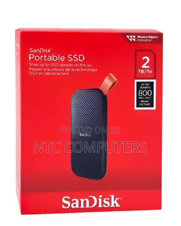 SanDisk Portable SSD E30 2TB USB 3.2 Gen2 Sequential Read Upto 800mb/S