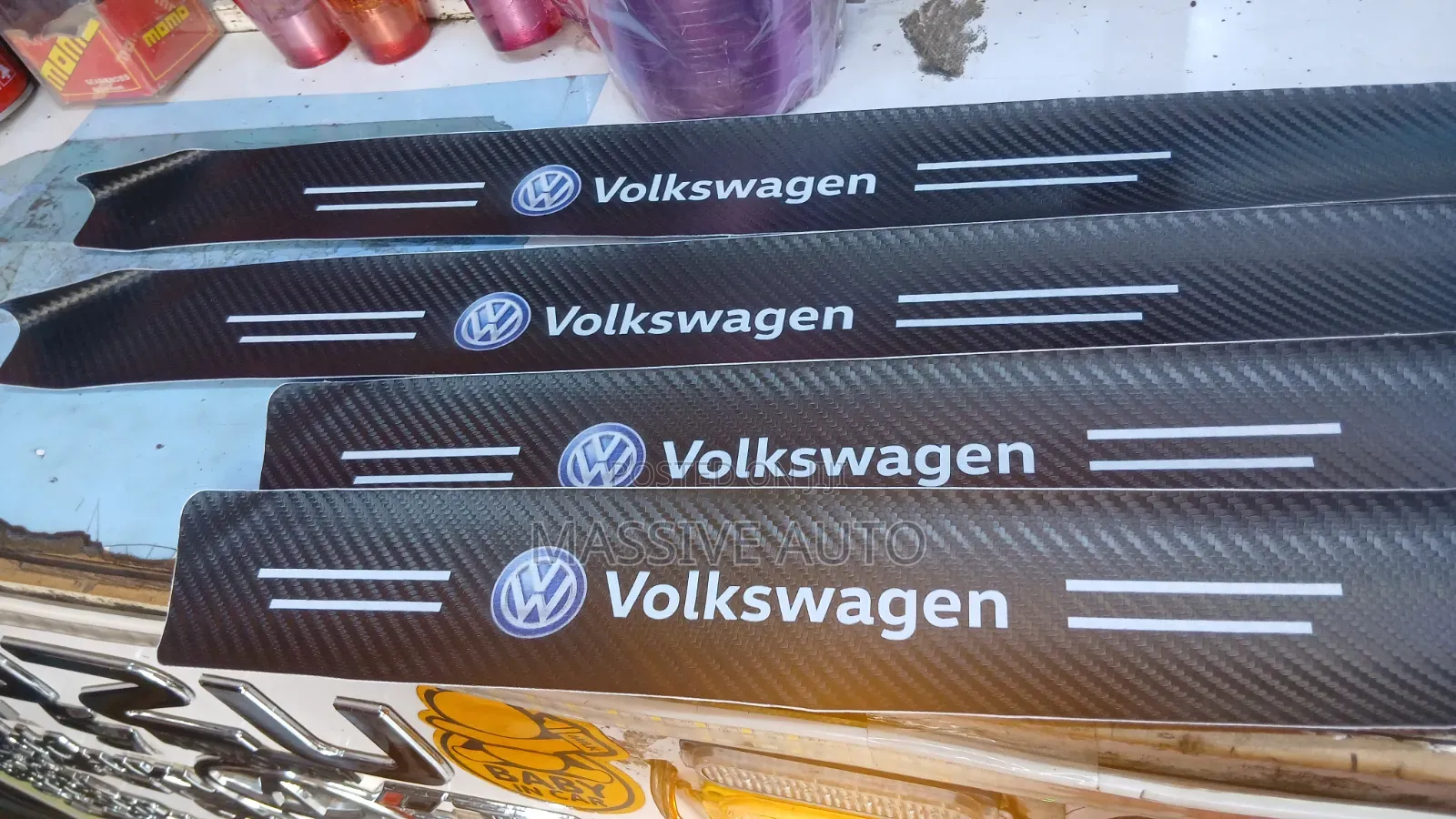 Volkswagen Car Carbon Film Side Steps Stickers