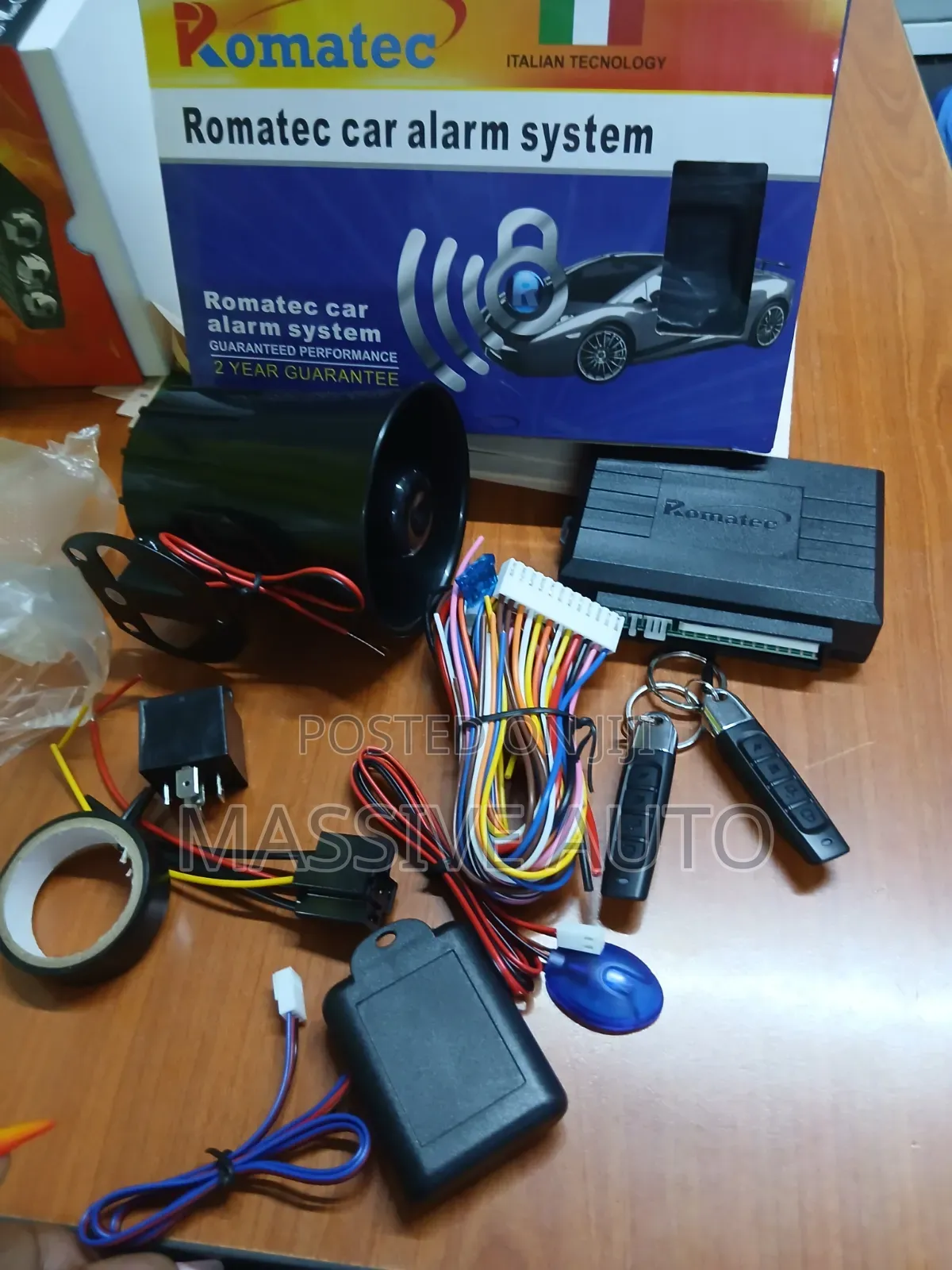 Guarantee Romatec Car Alarm System