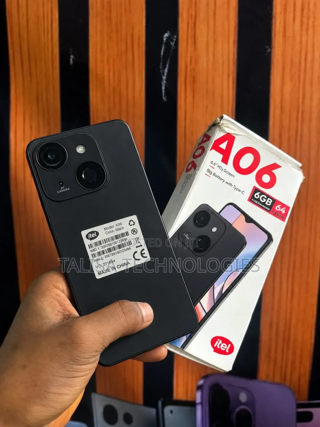 New Itel A06 64 GB Black