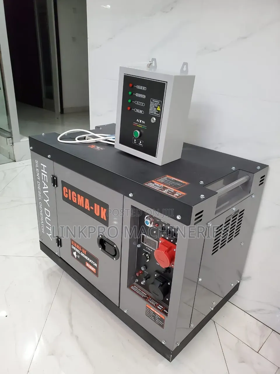 Cigma UK 9kva Diesel Generator Dual Phase With ATS