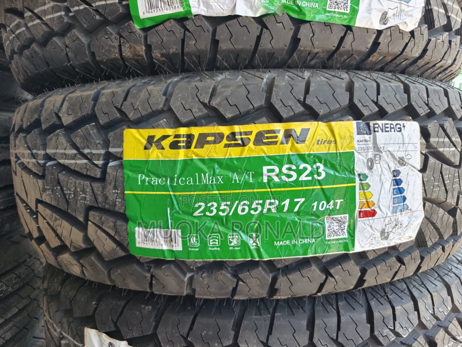 235/65r17 Kapsen Tyre a/T