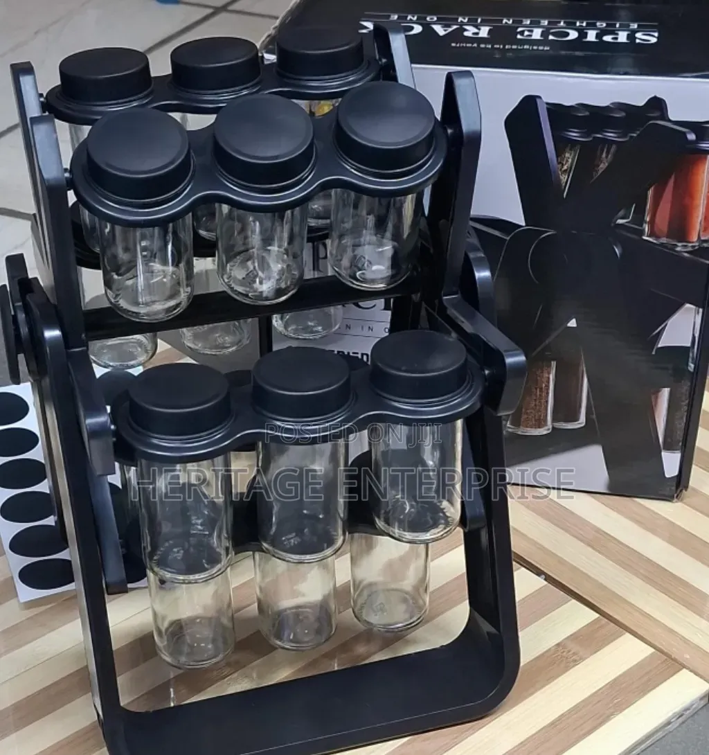 Spice Rack, Spice 12 in 1 Wooden Rack