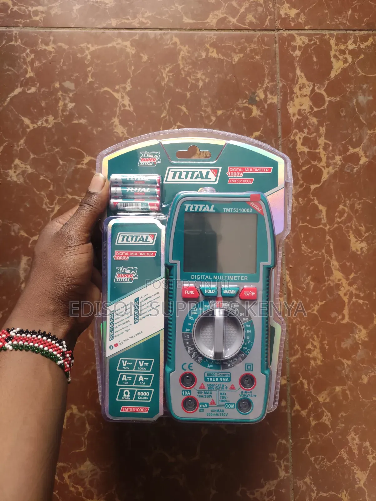 1000v Total Digital Multimeter 1000 Volts 6000 Counts Heavy Duty