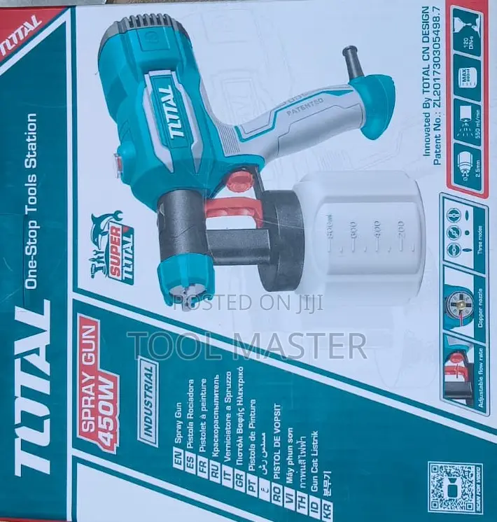 Total Electric Spray Gun 450 W/Industrial Electric Paint Sprayer
