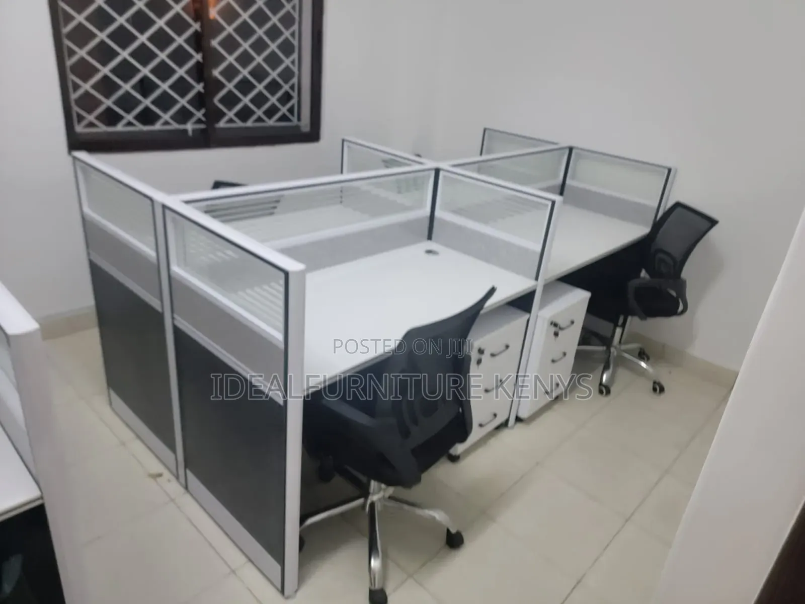 Office Partition Workstation Tables - 4 Users
