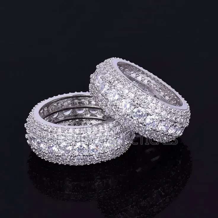 Hip Hop Dope Fashion Iced Out Cuban Link Rings