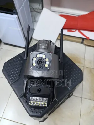 Dual Lens 4G CCTV With Alarm Siren for Smart Security