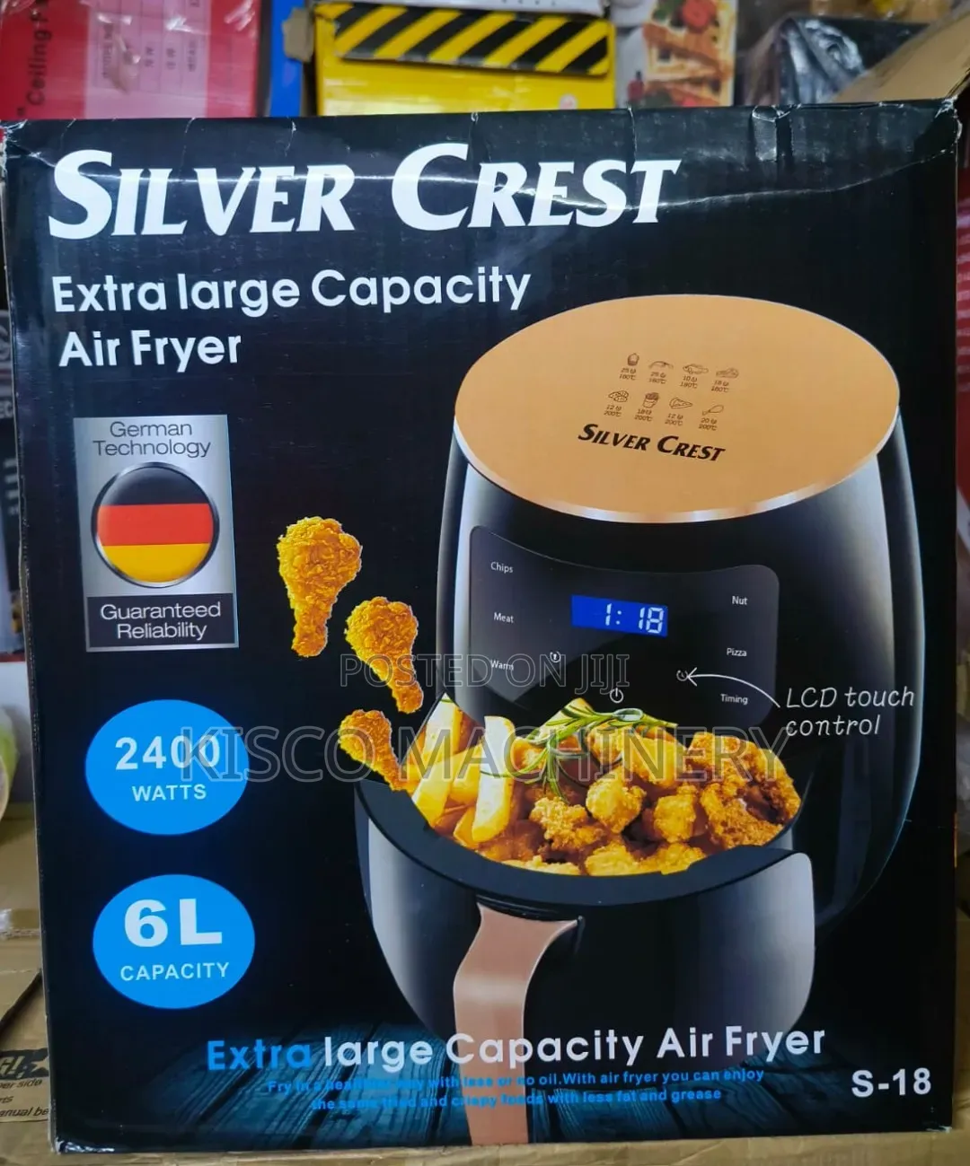 Extra Large 6l Silver Crest Air Fryer