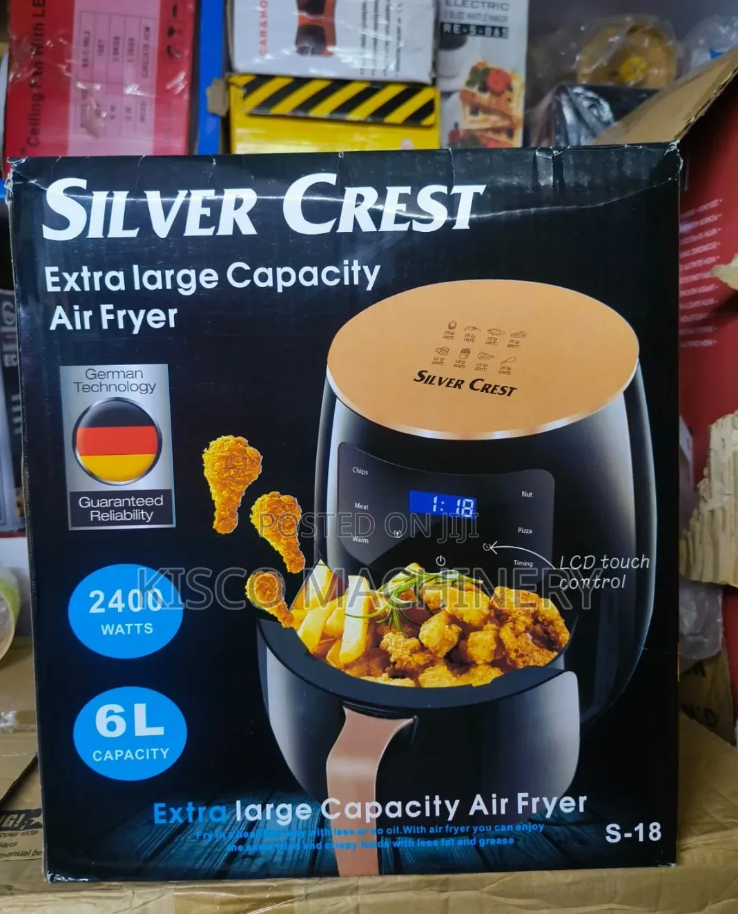 Extra Large 6l Silver Crest Air Fryer