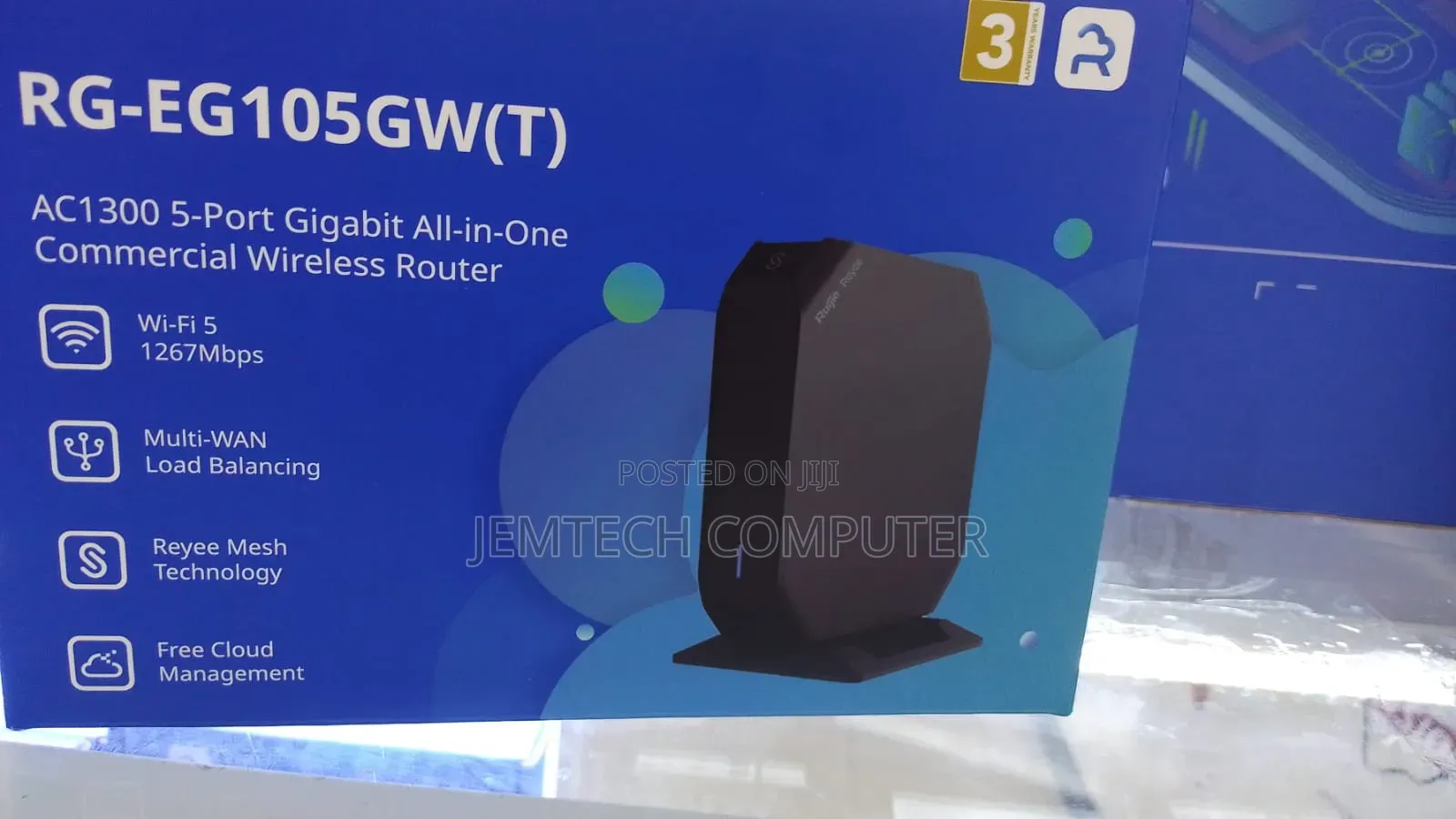 RG-EG105GW(T) Wi-Fi 5 1267Mbps Wireless All-in-One Business Router