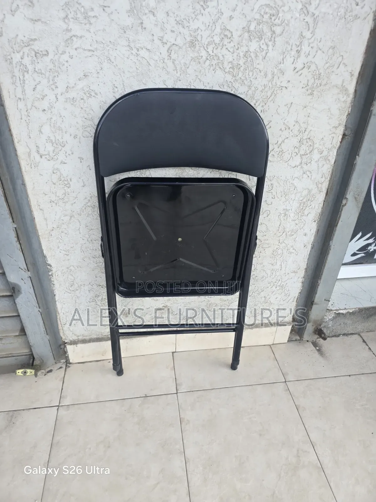 Classic Black Digital Folding Chairs