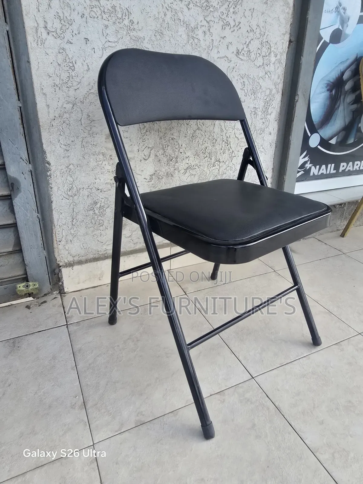 Classic Black Digital Folding Chairs
