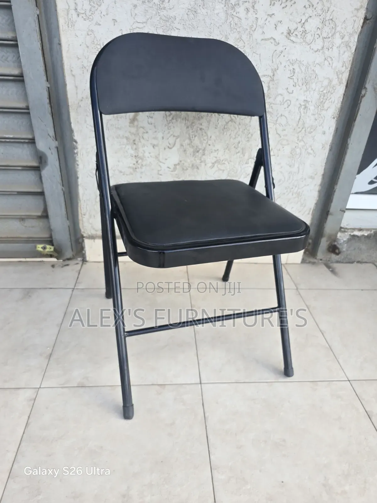 Classic Black Digital Folding Chairs