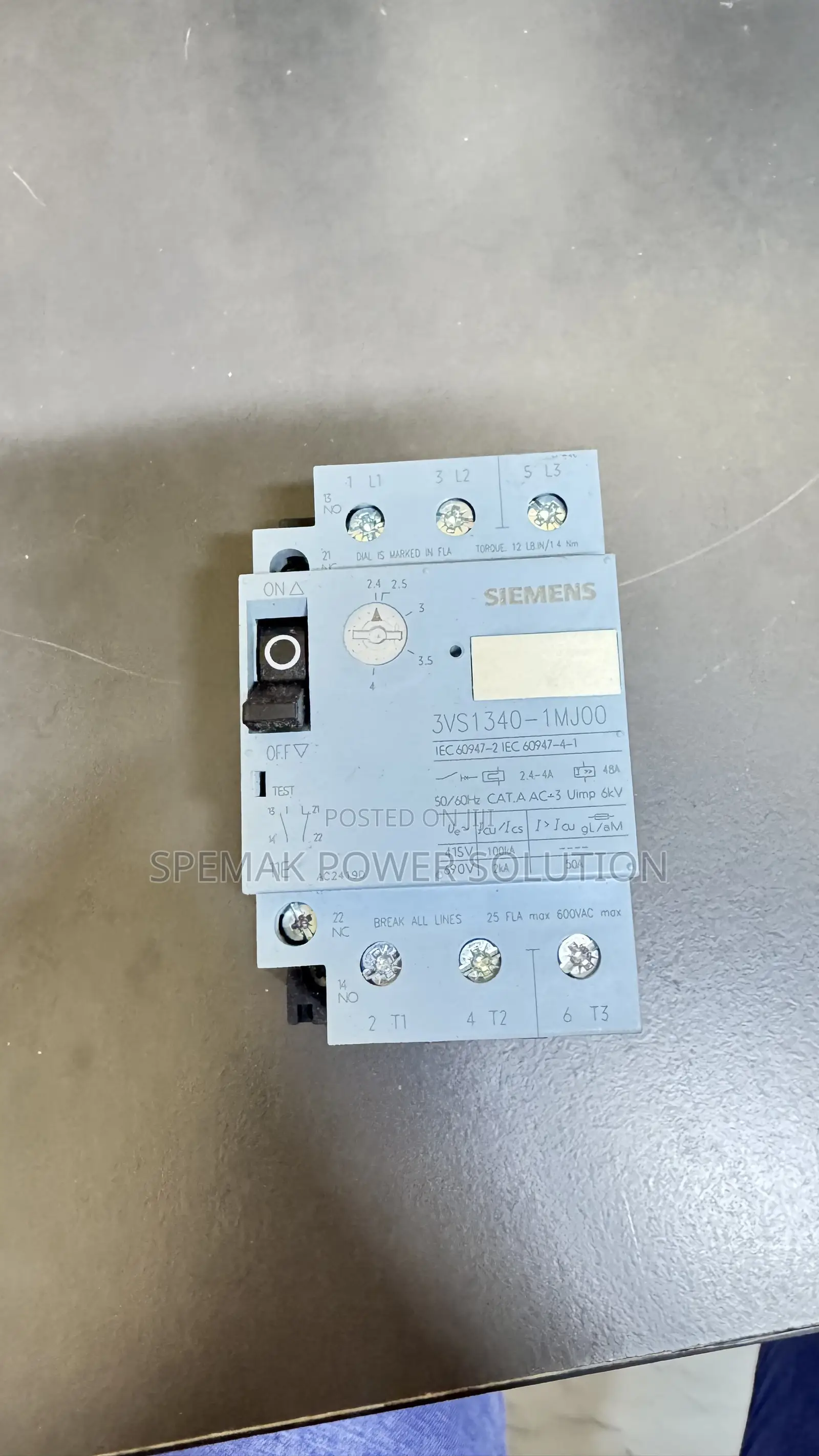 SIEMEN Motor Circuit Breaker 2.4 to 4