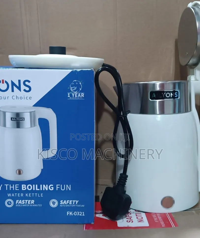 2l Cordless Aliyons White Kettle