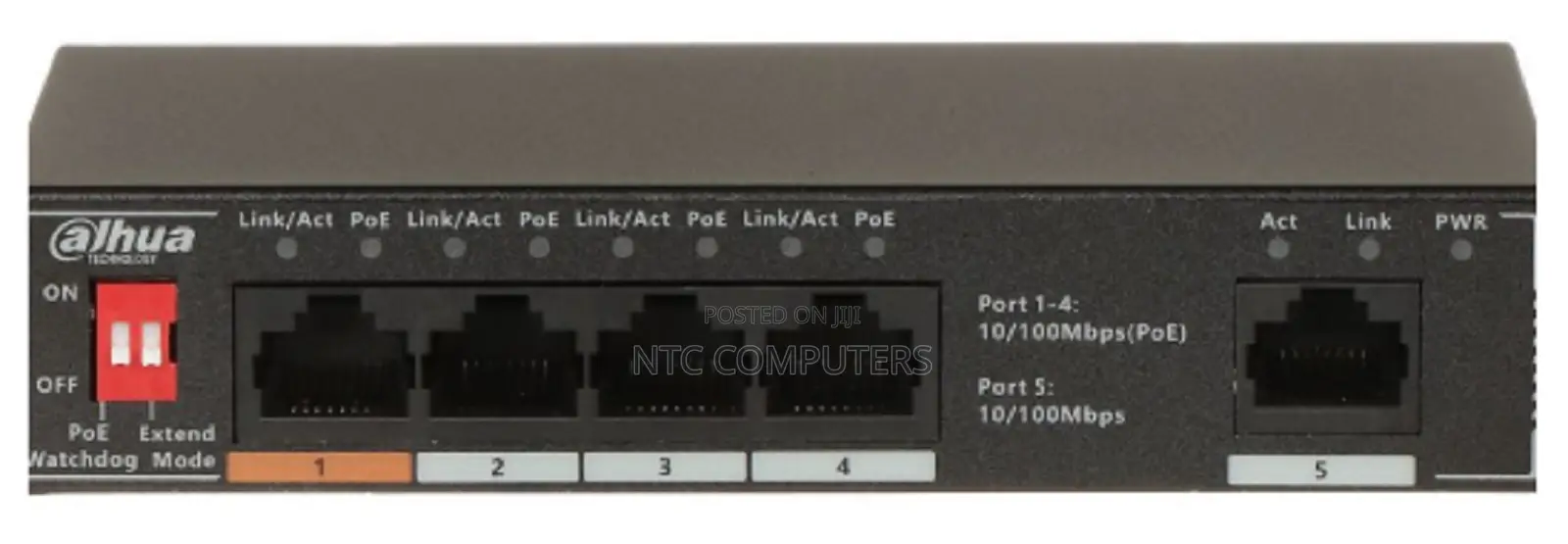 DAHUA SF1005L5 5-Port Unmanaged Switch 10/100 MBPS Adaptive Ports
