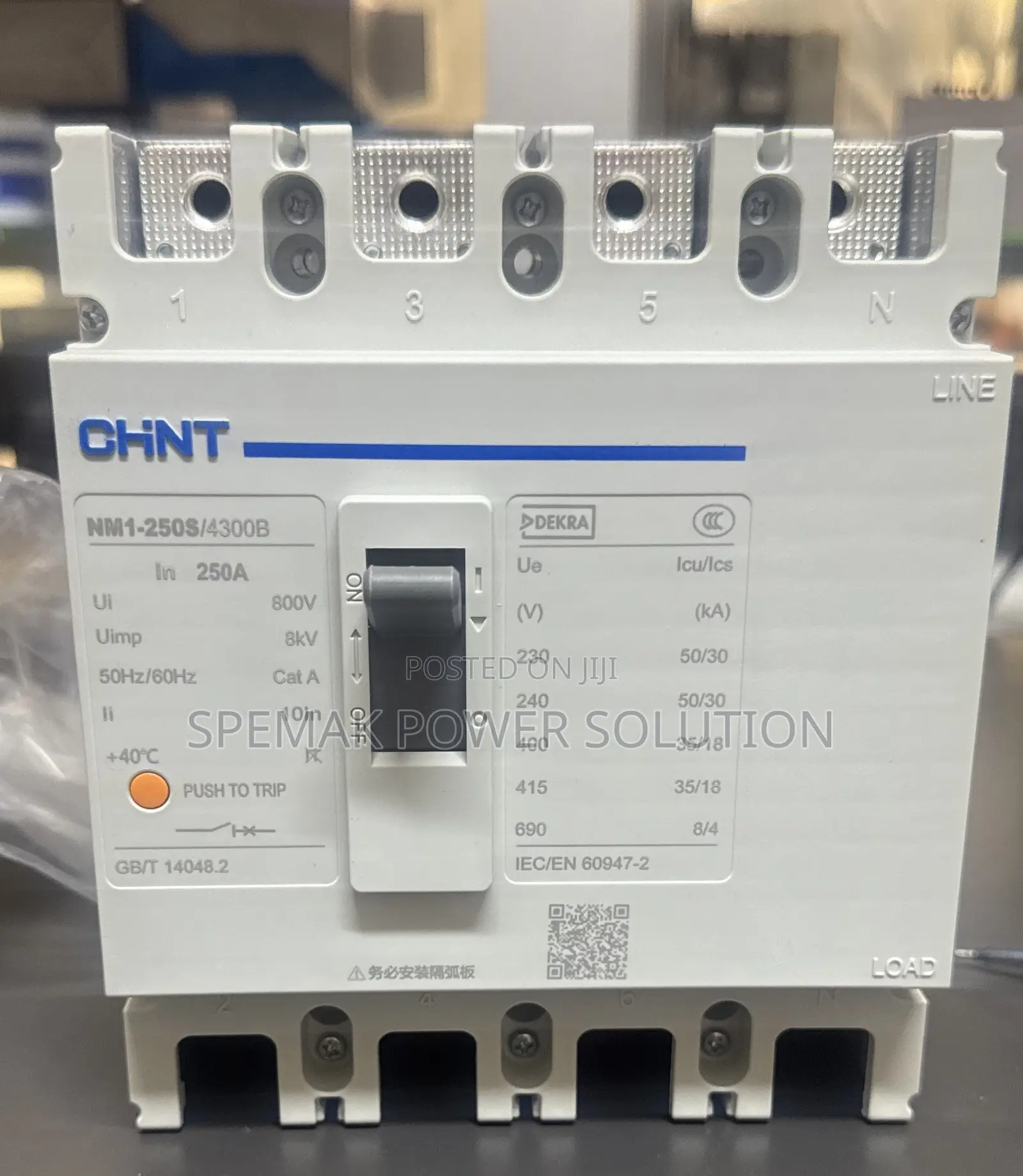McCb 4pole 250Amps Chint