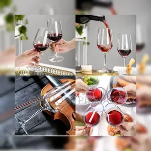 Long Wine Glasses 435ml – Set of 6 Elegant Glasses