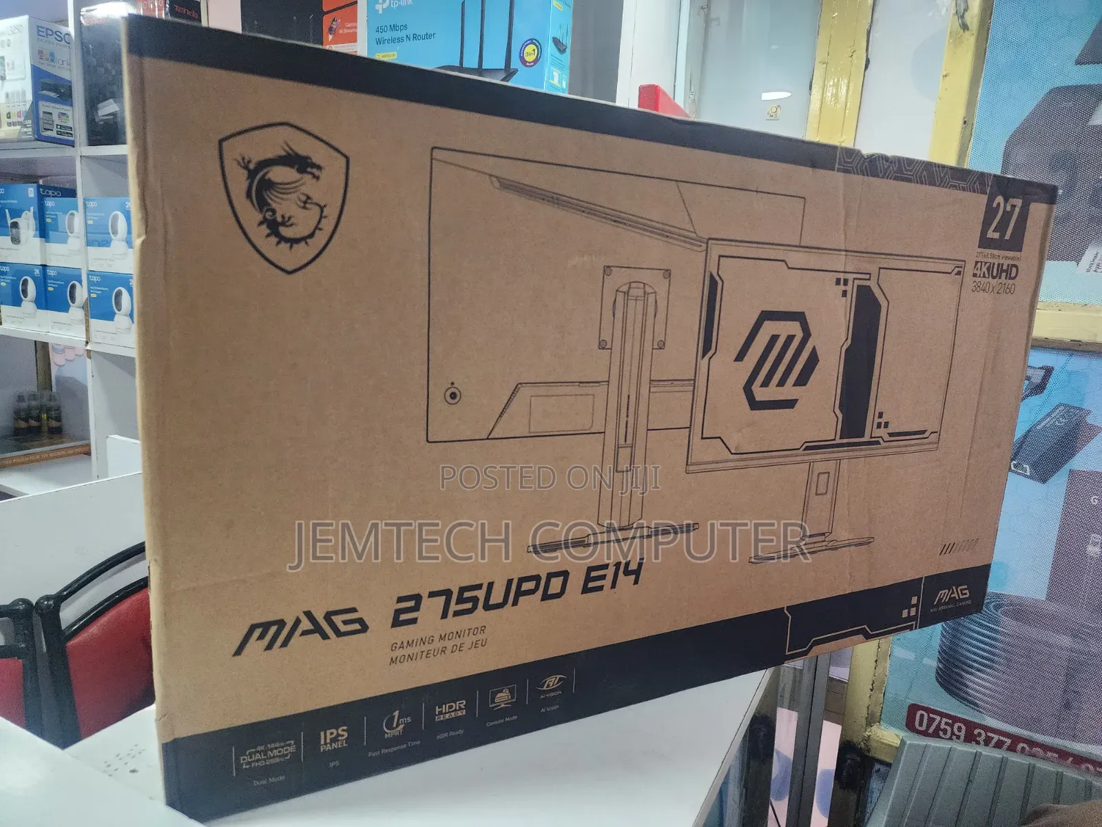 MSI MAG 275UPD E14 27" ,144Hz FHD,288Hz Dual Mode Gaming Monitor