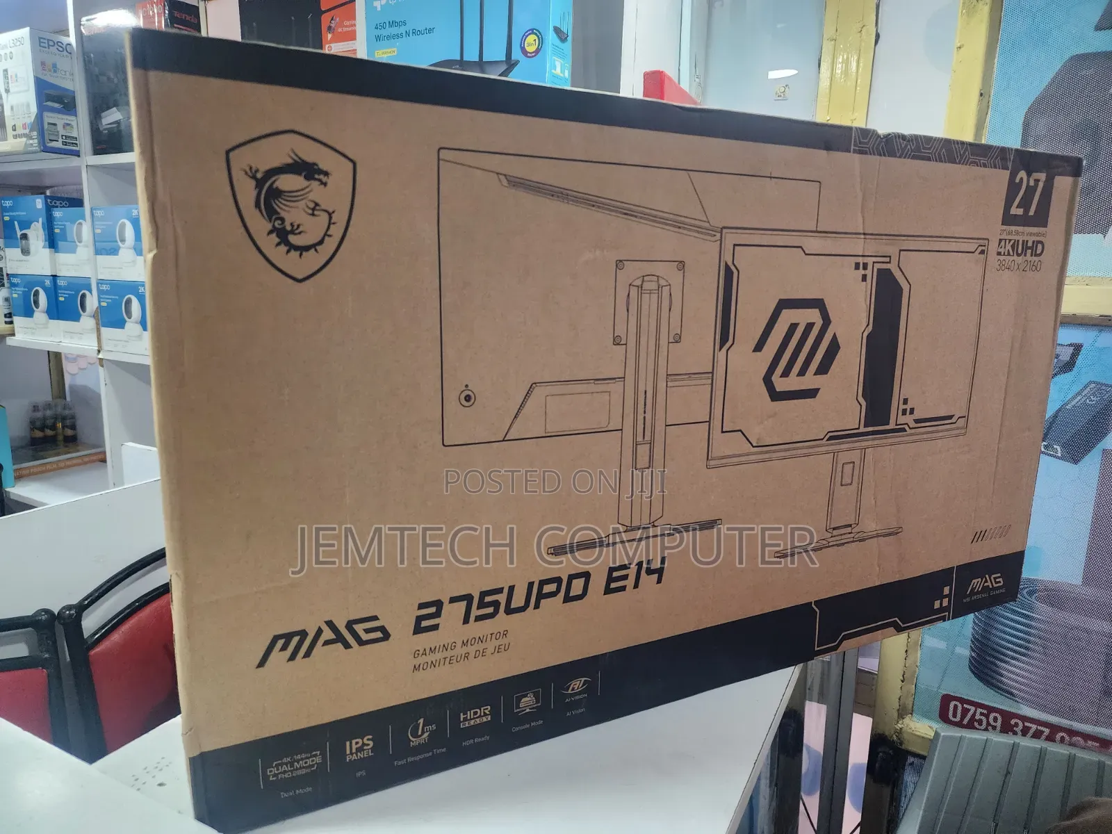 MSI MAG 275UPD E14 27" ,144Hz FHD,288Hz Dual Mode Gaming Monitor