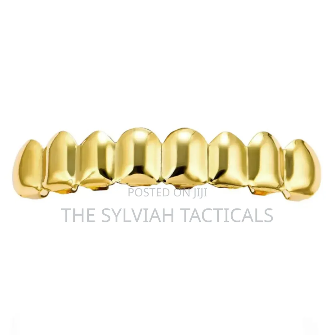Iced Out Cuban Link Gold Silver Hip Hop Teeth Grillz