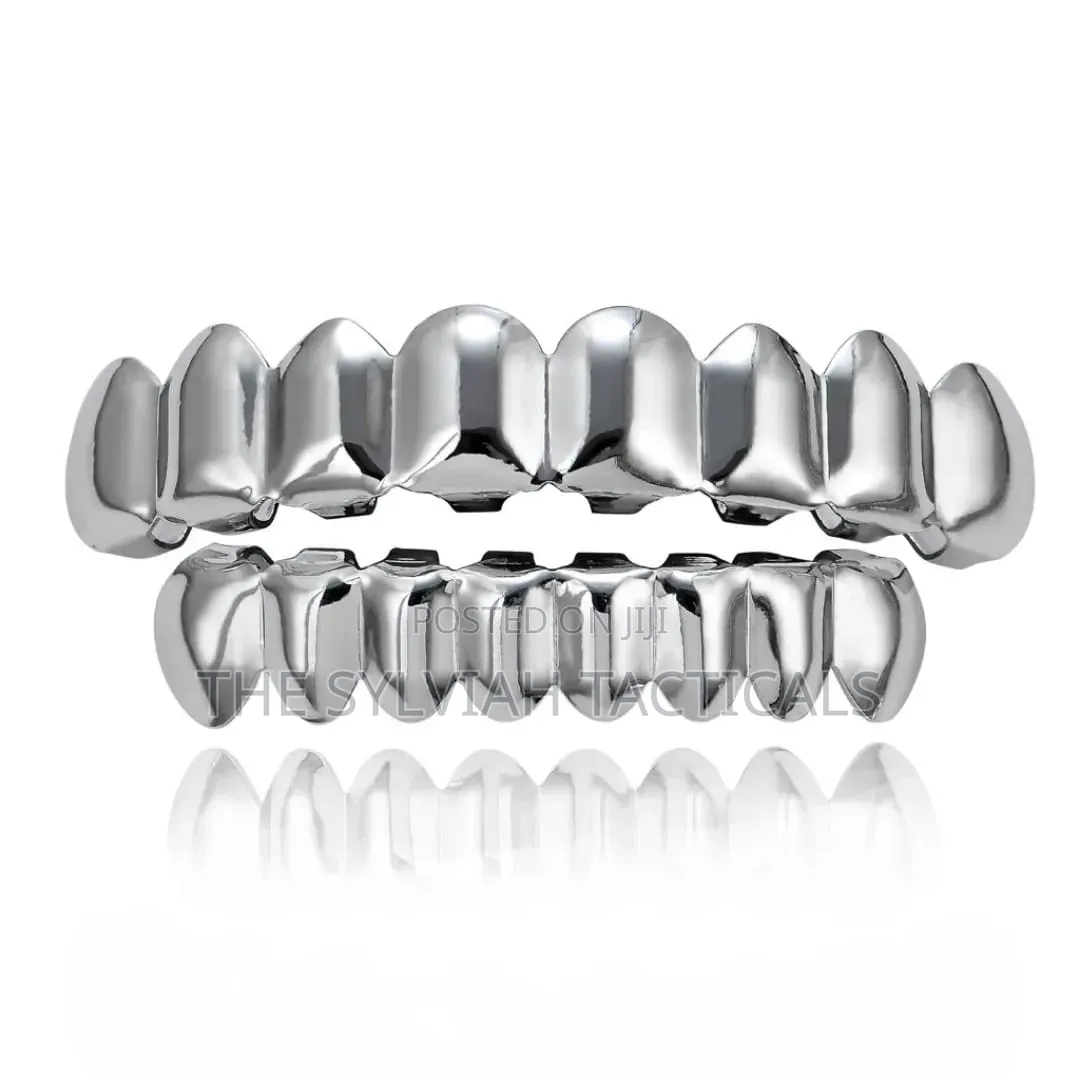 Iced Out Cuban Link Gold Silver Hip Hop Teeth Grillz