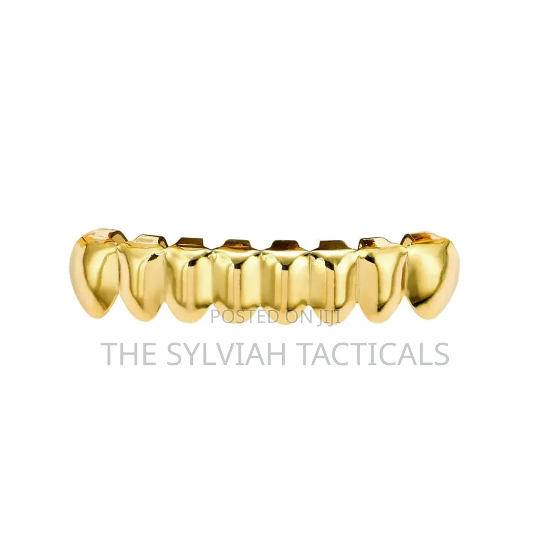 Iced Out Cuban Link Gold Silver Hip Hop Teeth Grillz