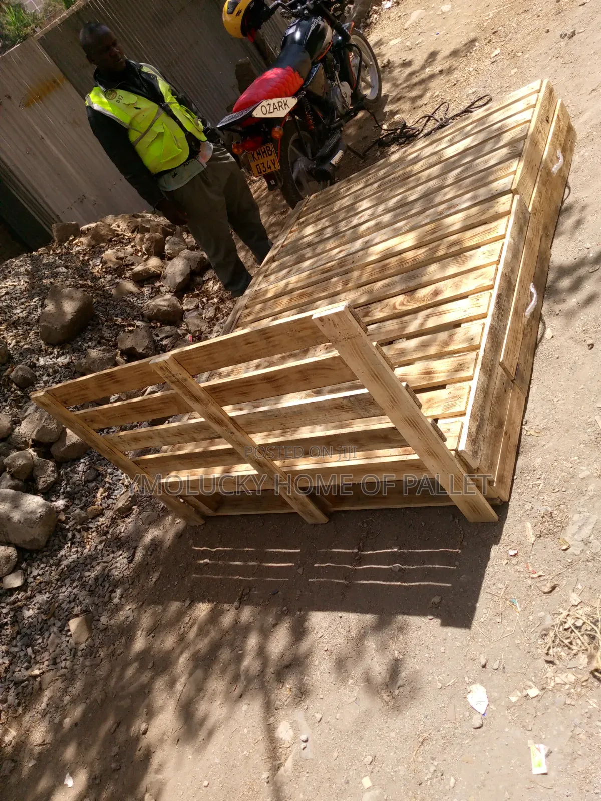 5*6 Pallet Bed Blazed With Drawers. Detachable Extra Heavy Duty Framed