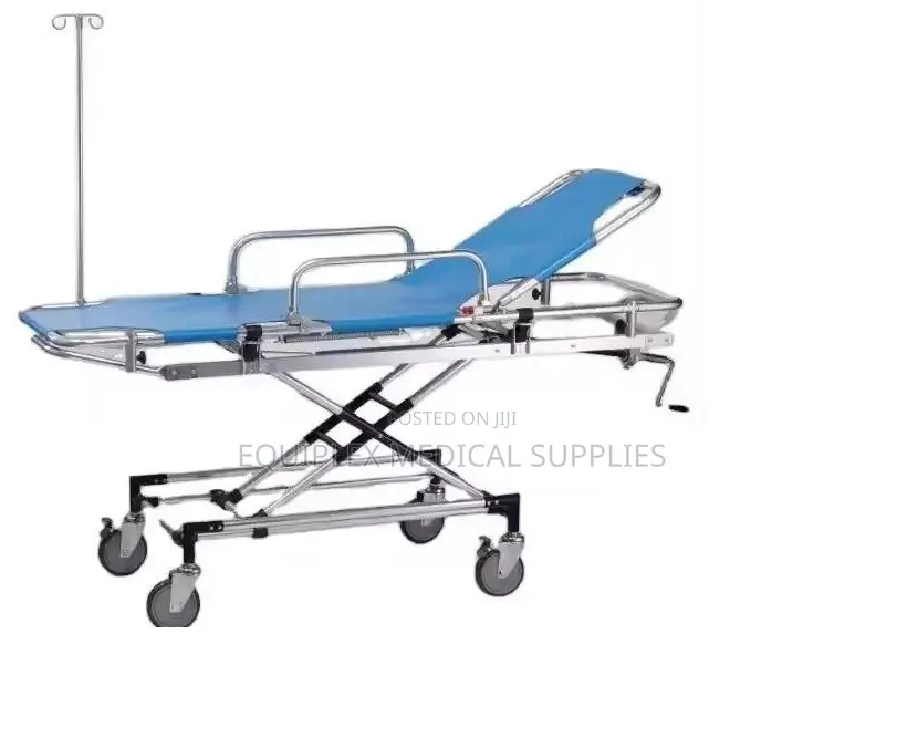 Blue Patient Stretcher (Foldable) for Emergency Units