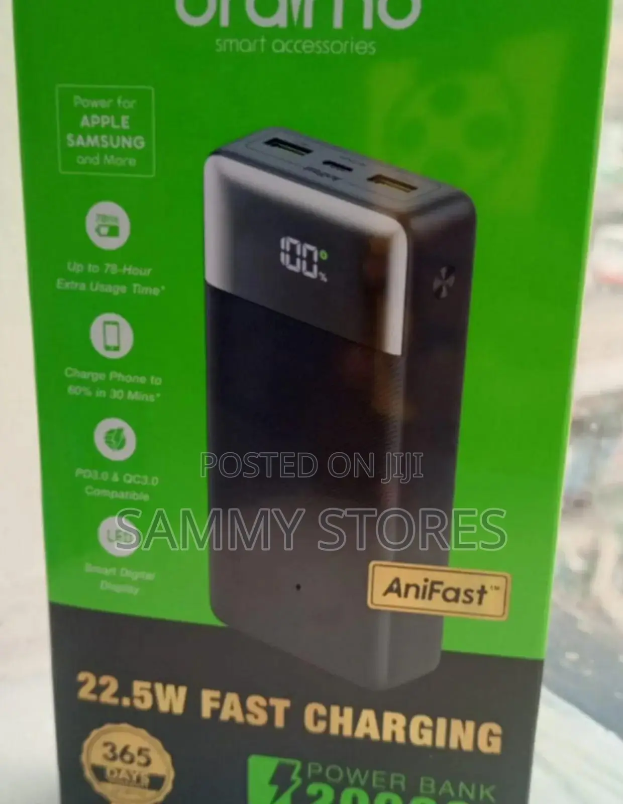 Oraimo PowerNova Q21 PD3.0 QC3.0 Compatible Power Bank
