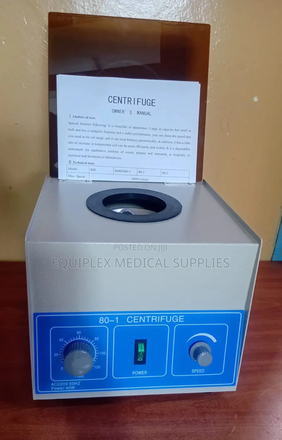 80-1 Electric Centrifuge With 6 Tubes for Sample Separation