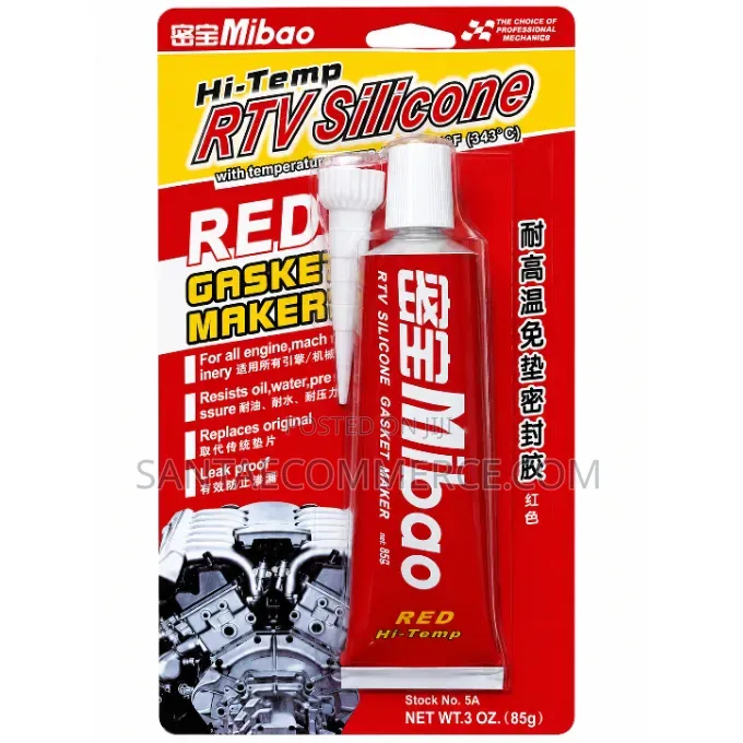 Mibao Hi-Temp RTV Silicone Red Gasket Maker – 85g